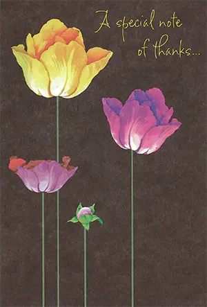 Thank you card cover